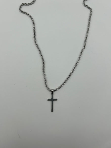 Kreuz-Kette Silber